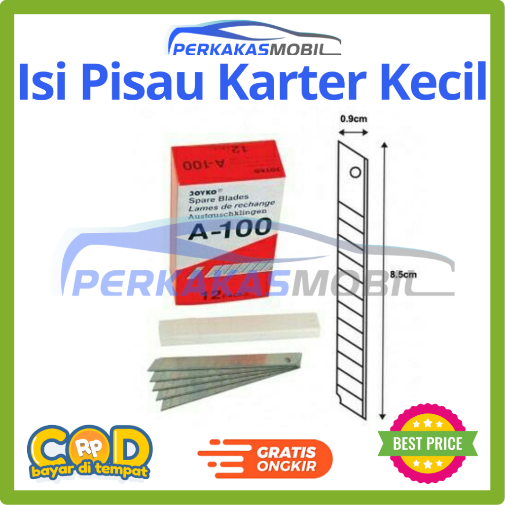 

Isi Pisau Karter Cutter Kecil Pisau Mata Pisau Cutter