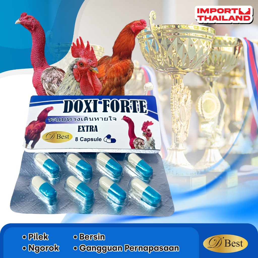 OBAT AYAM DOXI FORTE BEST AYAM SAKIT PILEK NGOROK SNOT PERNAPASAAN AYAM SAKIT CRD