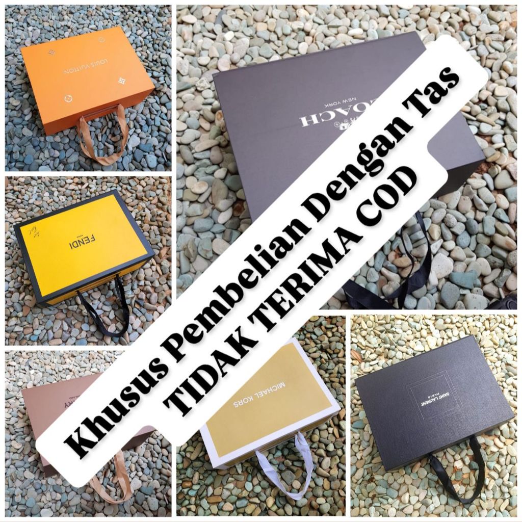 01  (TIDAK TERIMA COD ) (KHUSUS PEMBELIAN DENGAN TAS) Box Magnet Lipat Branded (Free Fakebill + Bubb