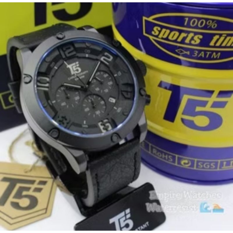 jam tangan T5 H3476G warna hitam original