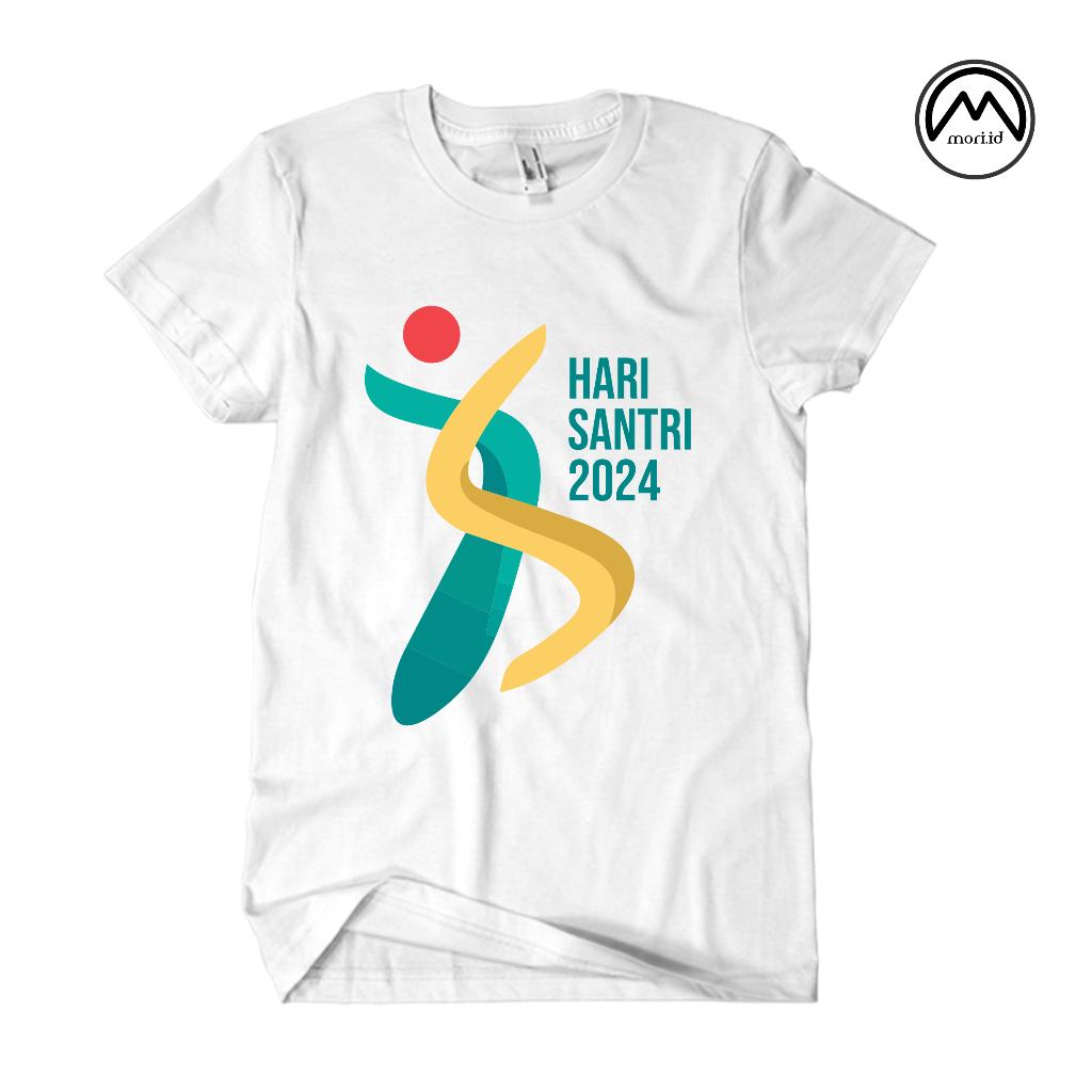 Mori.id Kaos HARI SANTRI 2024 premium/kaos hari santri nasional|t-shirt dewasa anak pria wanita laki