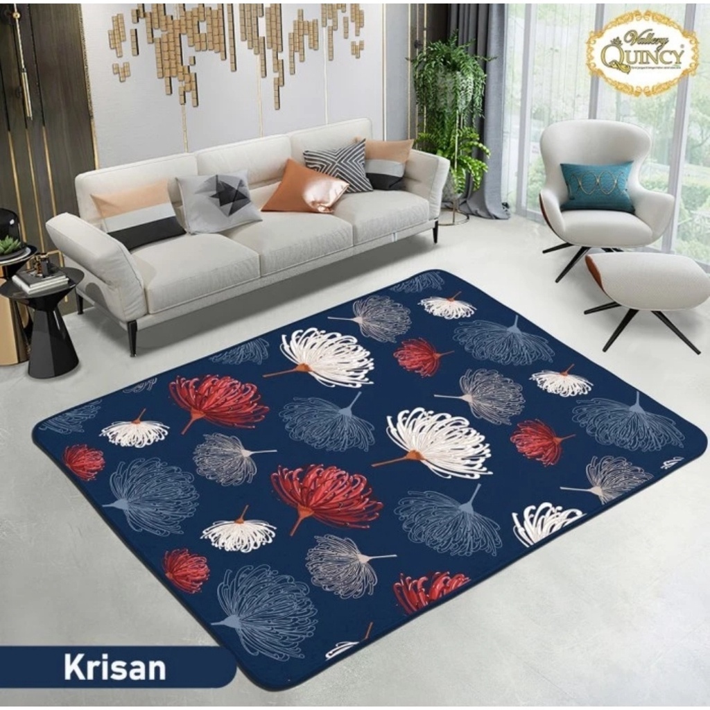 KARPET VALLERY QUINCY 150x190 CM KARPET MALAYSIA ANTI SLIP MOTIF TERBARU DAN TERLARIS INTERNAL GROUP