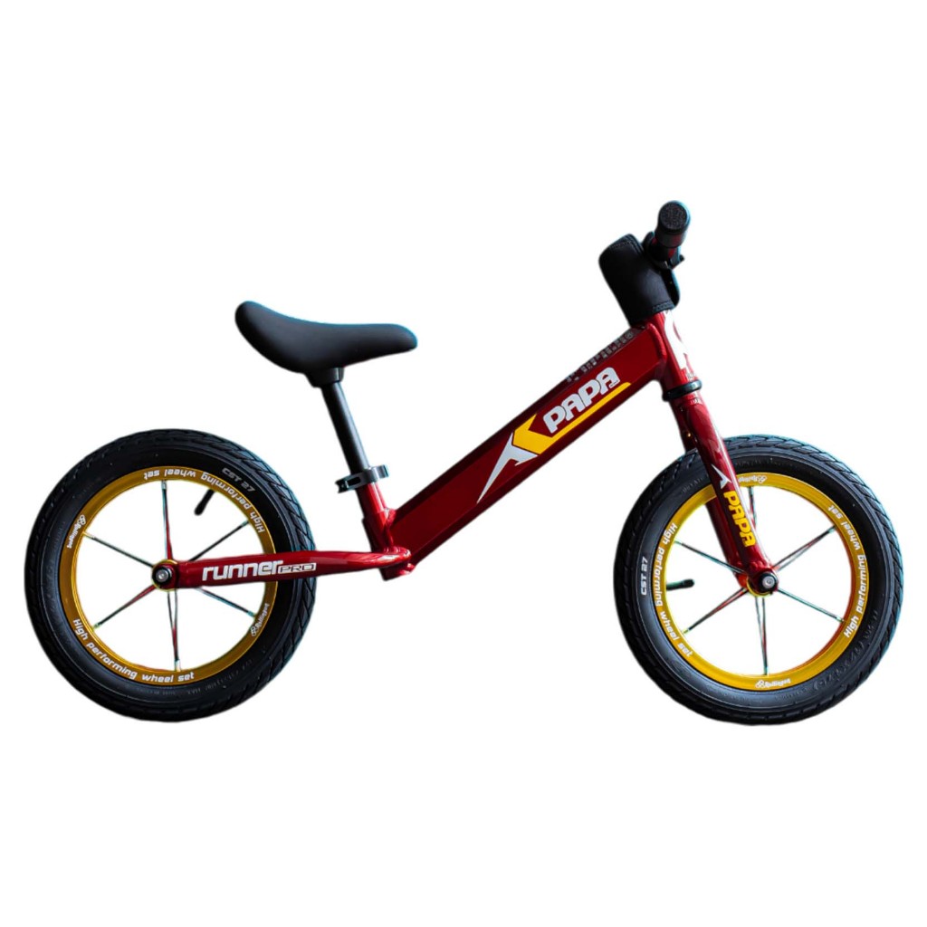 Sepeda Anak Balance Bike PAPA BIKE Push Bike Runner Pro 12inch Red. 34553