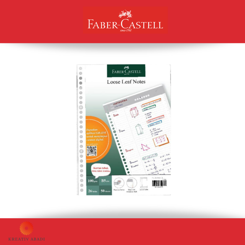 

Faber Castell Loose Leaf Notes-A5 TYPE A