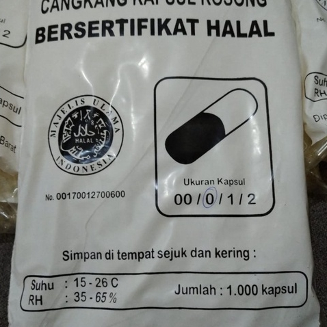 500 1000 Kapsul Capsugel Kosong 0 Transparan Cangkang Kapsul Bening