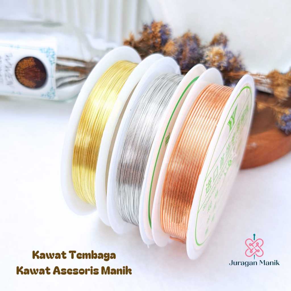 Kawat Tembaga Aksesoris 0.3mm - Kawat Manik Manik