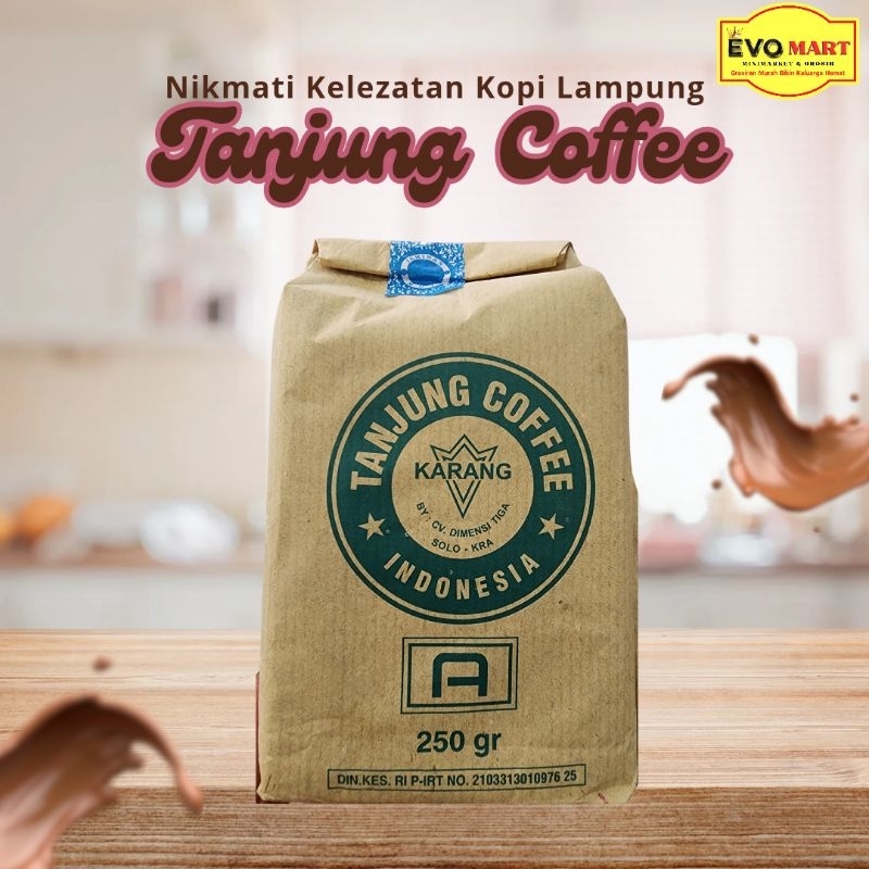 Kopi Bubuk Tubruk Lampung Tanjung Coffee Premium 2000 Arabica 250Gr 100gr