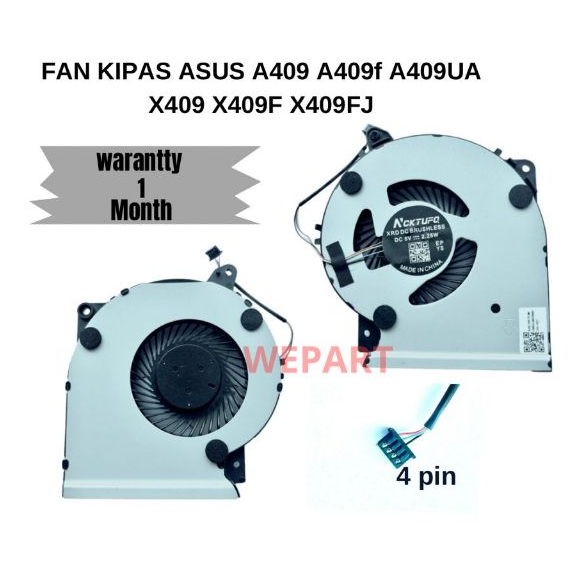 Fan Kipas CPU Cooling Laptop Asus A409 A409F A409UA X409 X409F X409FJ