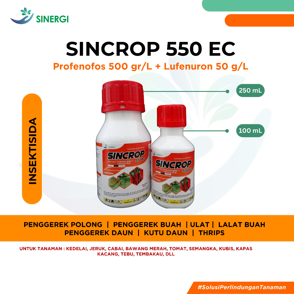 SINCROP 550 EC (Lufenuron 50 g/L + Profenophos 500 g/L)