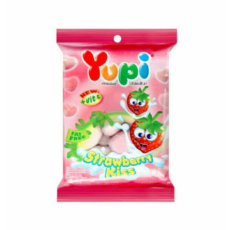 

Permen Yupi Strawberry Kiss 50g