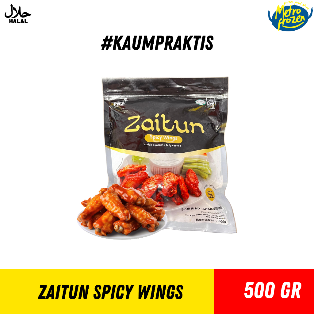 

Zaitun Spicy Wings 500gr