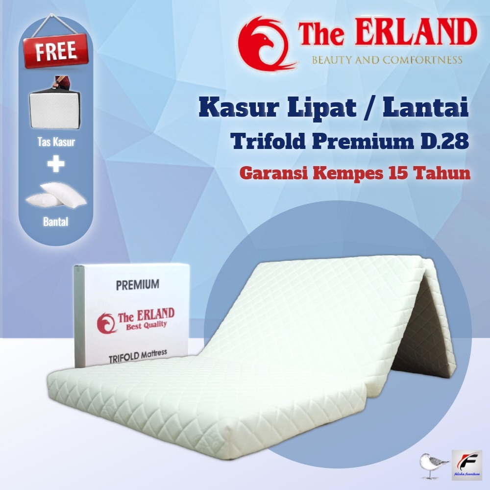 Kasur Busa Lipat 3 / Kasur Trifold The Erland In Box Premium