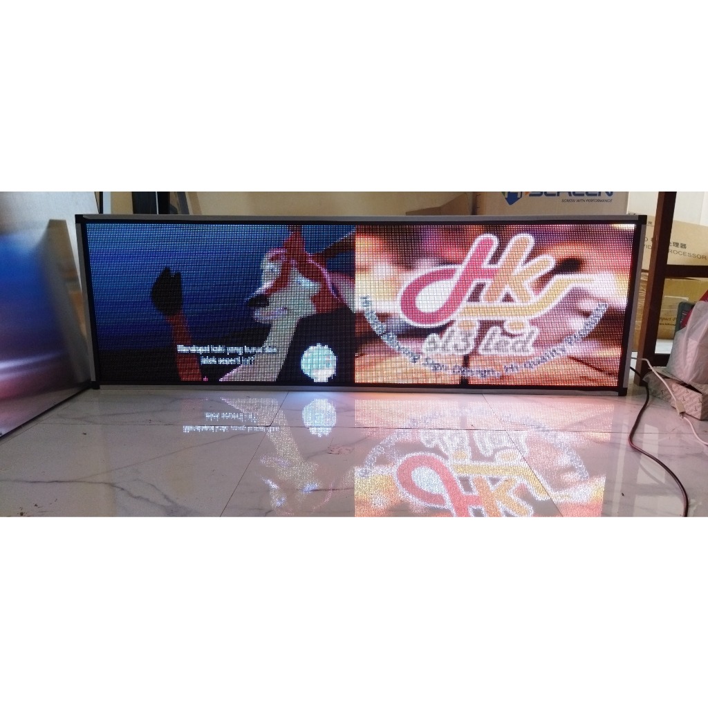 Running Text Full Color 53x170Cm P5 Outdoor Mini Videotron