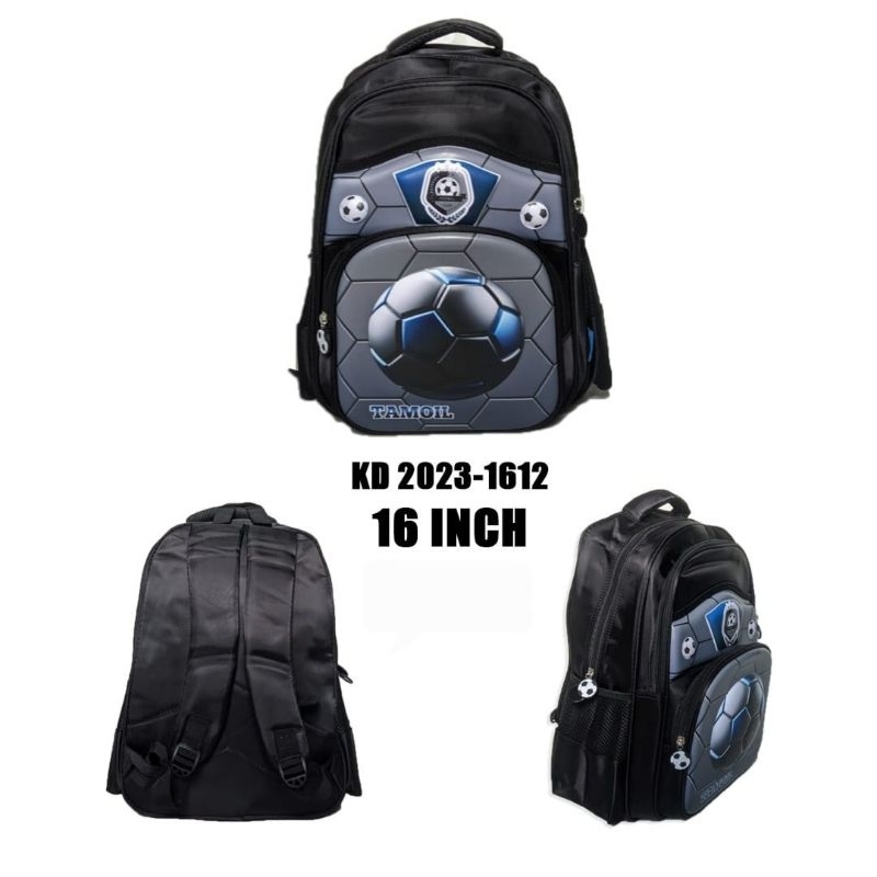 Cloud Tas Ransel Anak laki SD motif 3D soccer 16inch