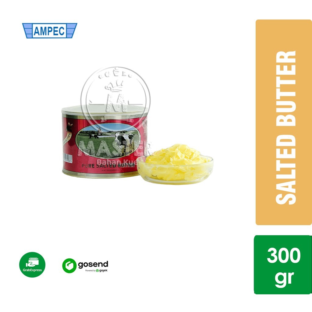 

Mentega Tawar AMPEC Salted Butter Kaleng 300g [KHUSUS INSTANT]