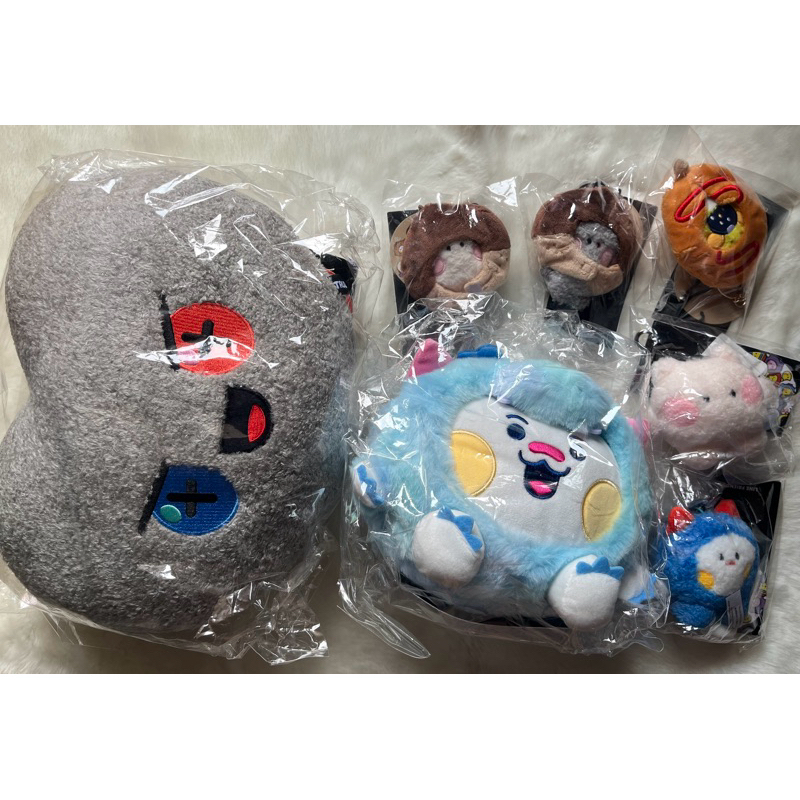 TRUZ TREASURE Face Cushion (bonbon), Sitting Doll Dragon (woopy), BC Minini Message (ruru, woopy), S