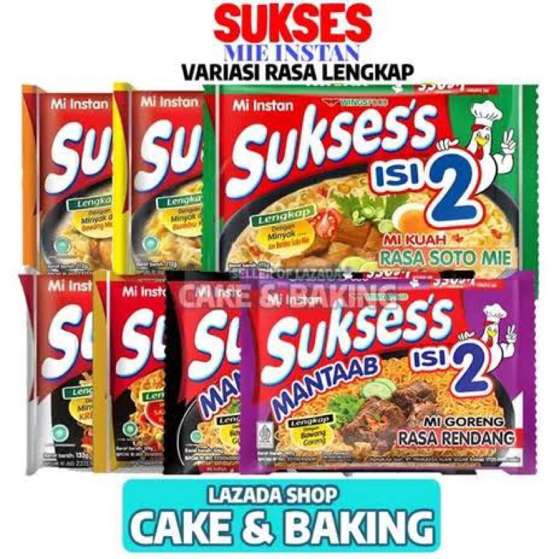 

paket hemat 5 bks mie sukses isi 2 / mix varian rasa / random