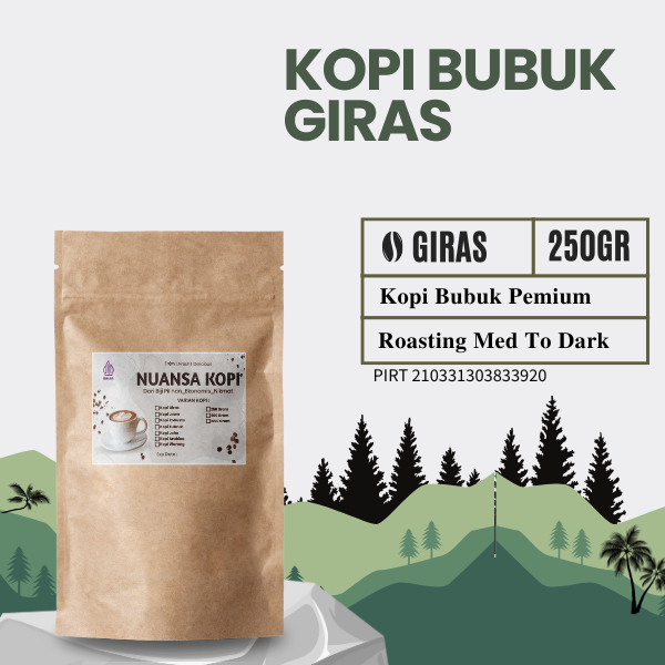 

Kopi Bubuk Giras Asli 100% 250gr