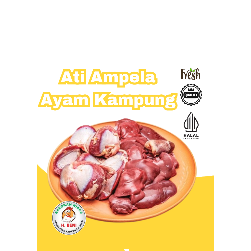 

ATI AMPELA AYAM KAMPUNG ASLI FRESH CITRA RASA SEDAP (Harga perpasang)