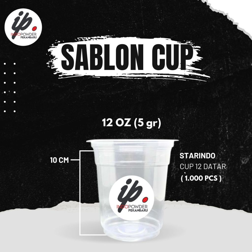 Sablon Cup 12oz Datar Starindo 1.000 pcs