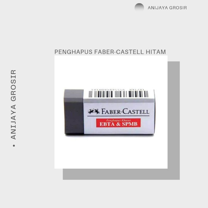 

PENGHAPUS PENSIL FABER CASTELL HITAM UK KECIL ECER 1PCS Stationery