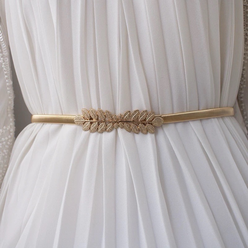 Ikat Pinggang Wanita Premium | Belt Wanita Fashion | Ikat Pinggang Dress Gold dan Silver