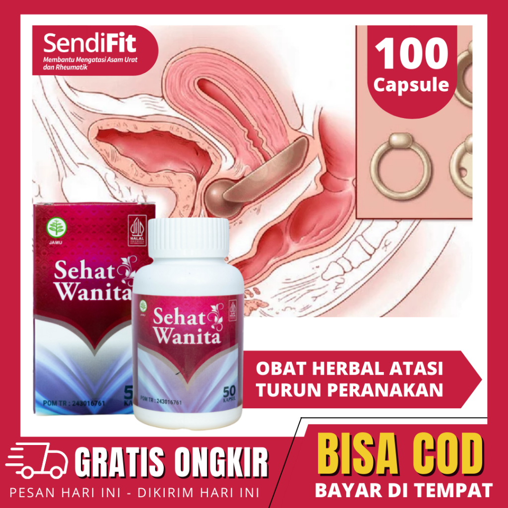 Obat Turun Peranakan - Turun Rahim - Obat Nyeri Peranakan Sehat Wanita Original