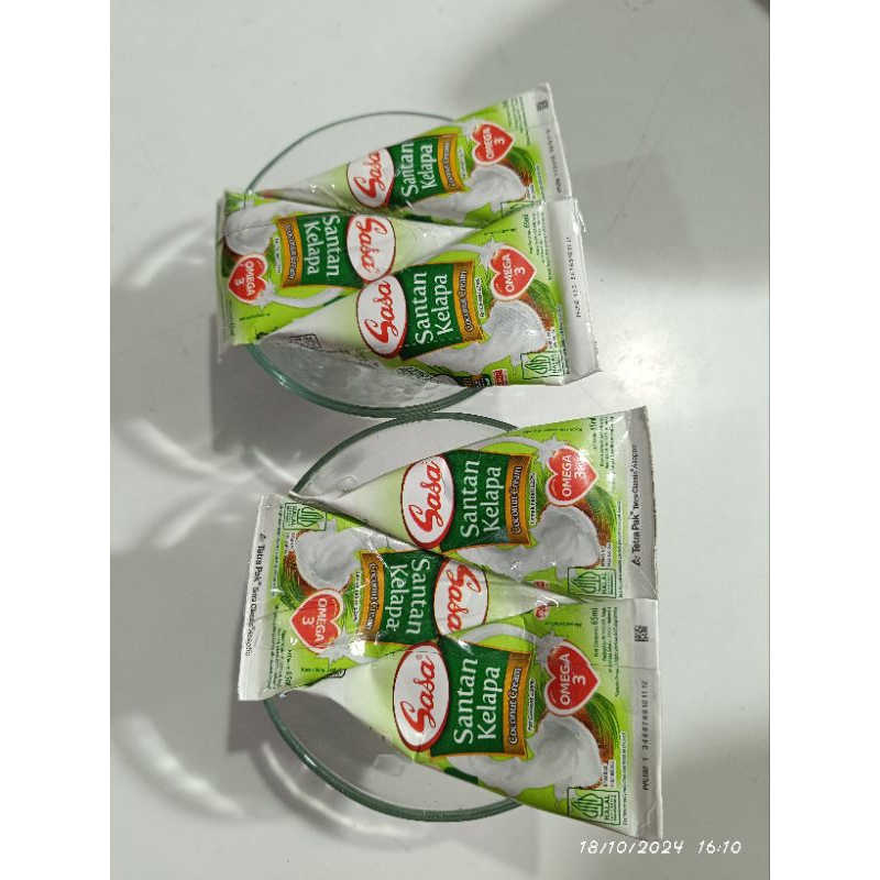 

Santan Kelapa Sasa 65 ml x 3 pcs gratis mangkok