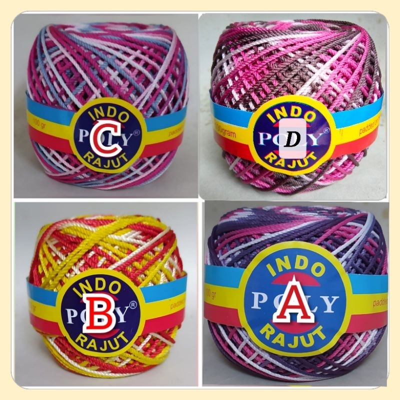 Benang Rajut Polyindo Sembur Kilap