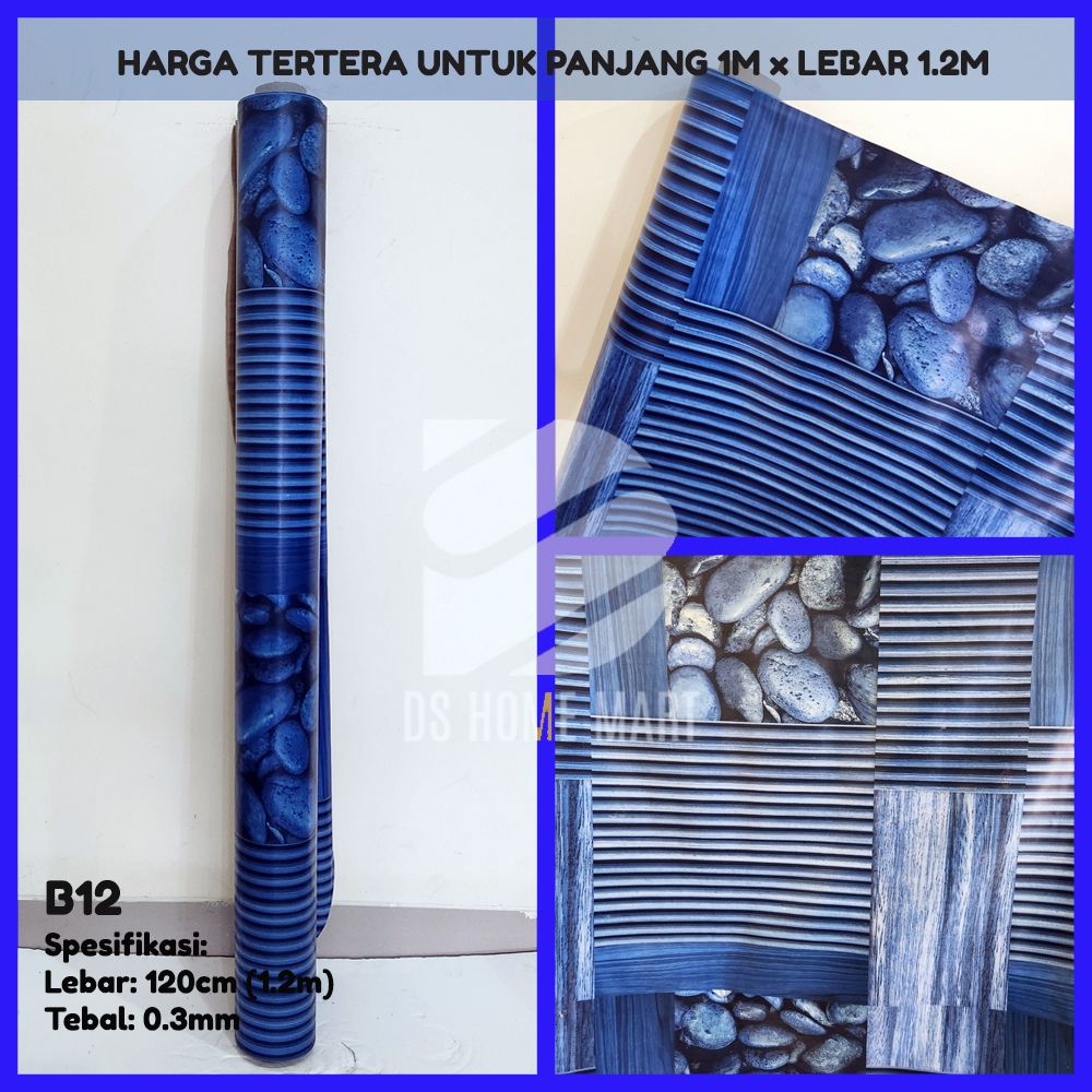 B12 - Karpet Lantai Tikar Plastik Taplak Meja Vinyl METERAN