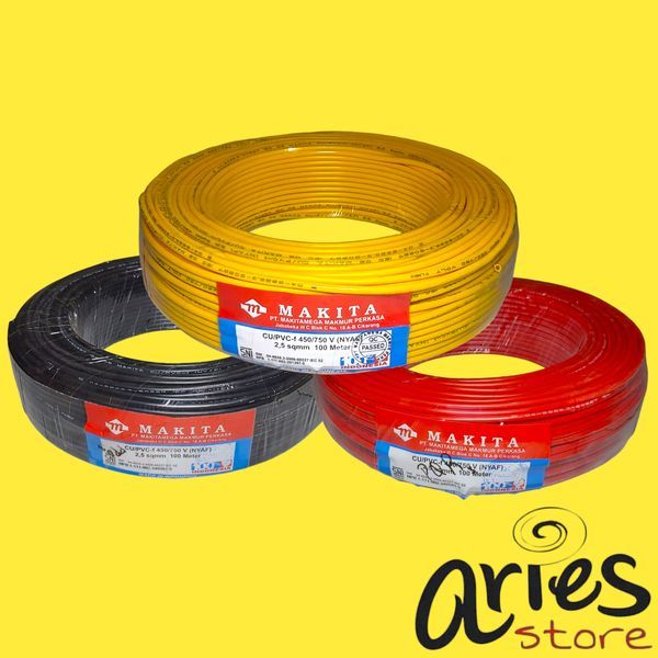 KABEL SERABUT NYAF 2.5 MM MAKITA ECERAN 1 METER
