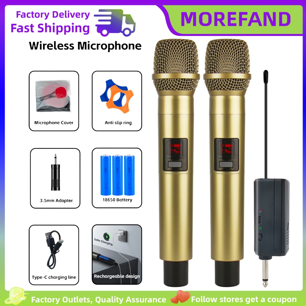 Mikrofon Wireless microphone karaoke mikrofon rechargeable handheld Mikrofon wireless UHF Mikrofon