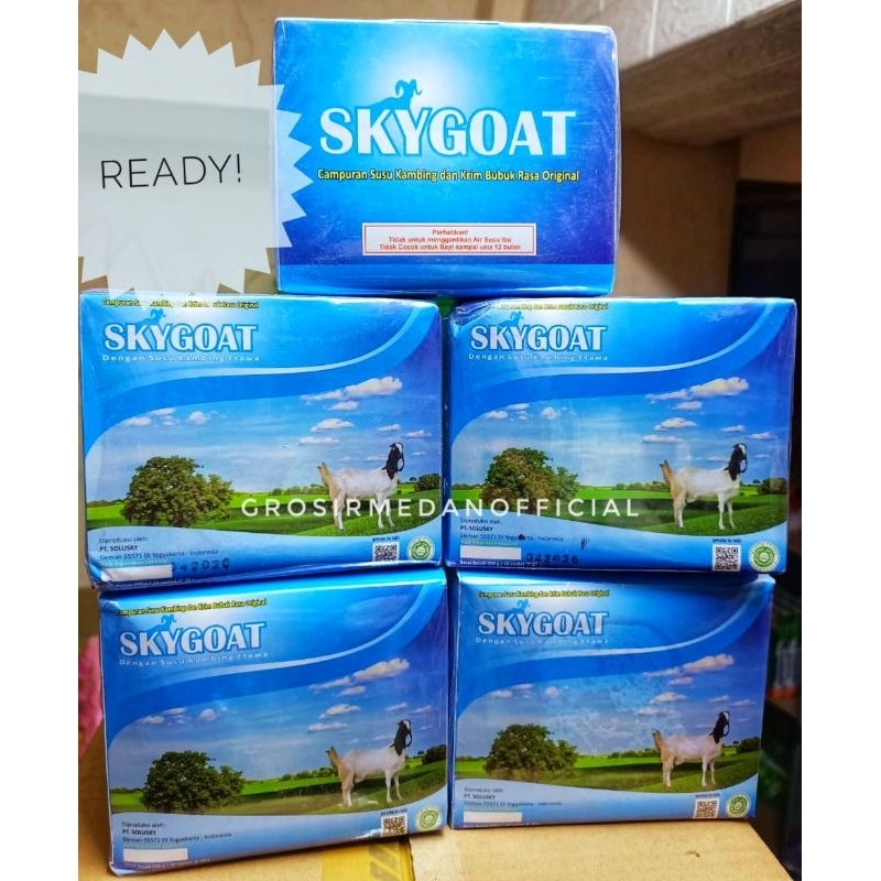 

SUSU KAMBING ETAWA SKYGOAT ORIGINAL 200 G - SUSU BUBUK BERNUTRISI SANGAT BAIK UNTUK KESEHATAN