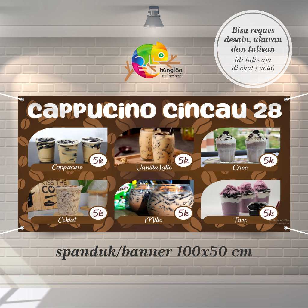 Cetak Spanduk Banner Cappucino Cincau