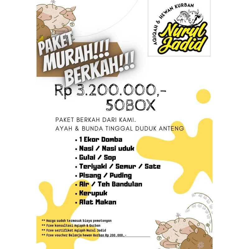 

paket aqiqah 1 ekor kambing