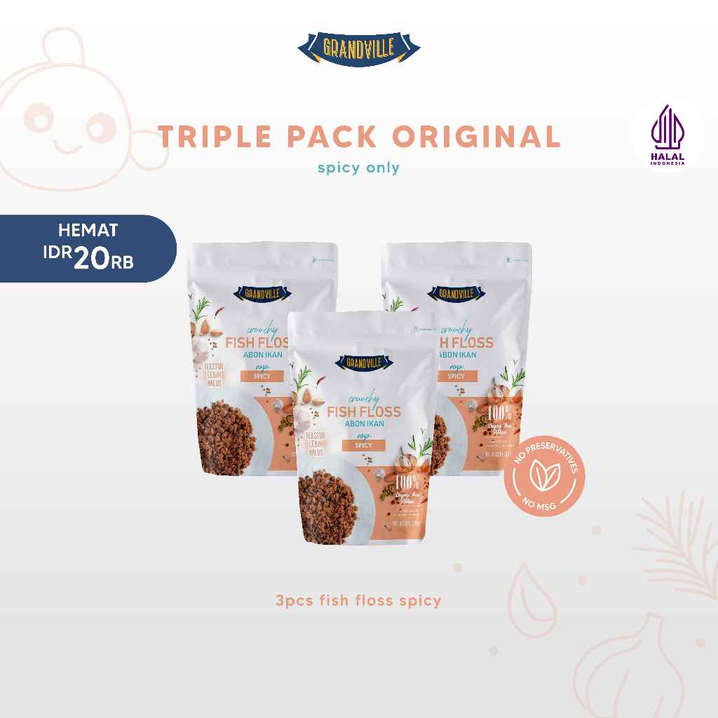 

Grandville Abon IKAN Crunchy Triple Pack Spicy