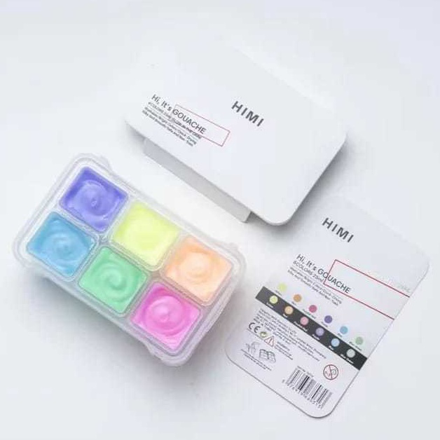 

KODE O46A Miya himi gouache glow in the dark 6clr x 23ML