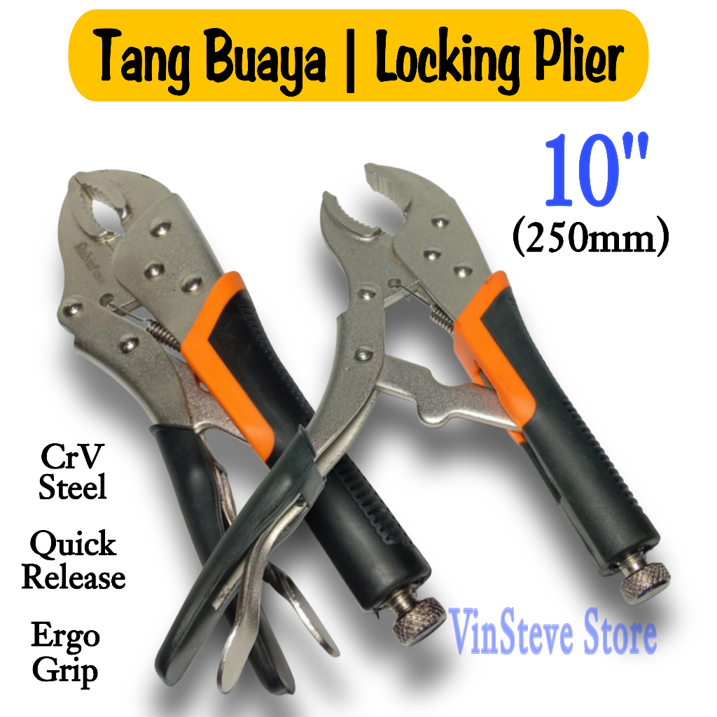 Tang Buaya Jepit | Tang Stel | Locking Plier 10"