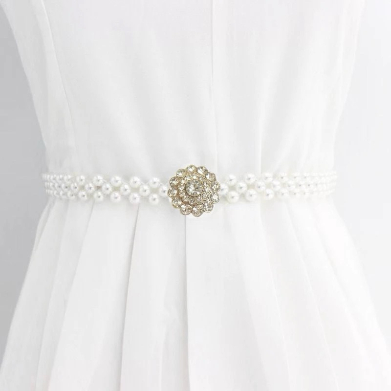 Ikat Pinggang Belt Wanita Mutiara | Fashion Wanita Ikat Pinggang Mutiara