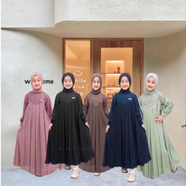 INARA GAMIS BRUKAT ANAK TANGGUNG TERBARU KEKINIAN BAJU GAMIS LEBARAN ANAK REMAJA TANGGUNG