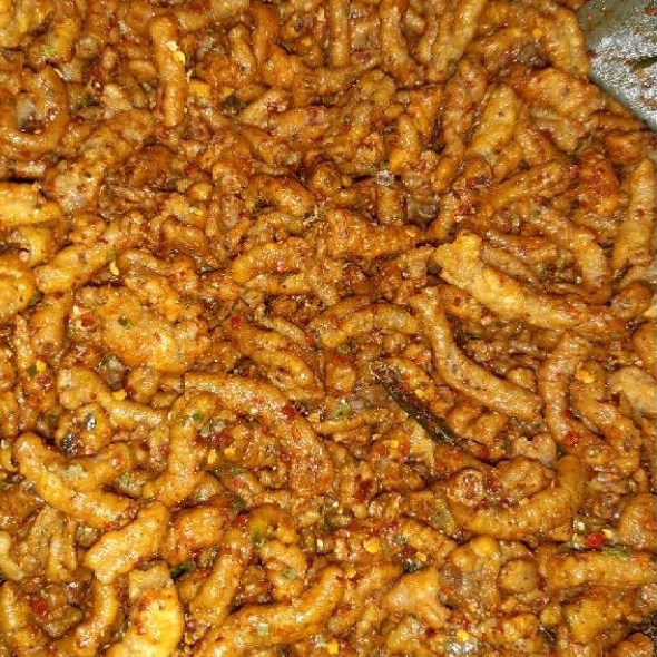 

Keripik Usus Ayam/Usus Crispy Pedas Daun Jeruk 1kg/500gram/250gram