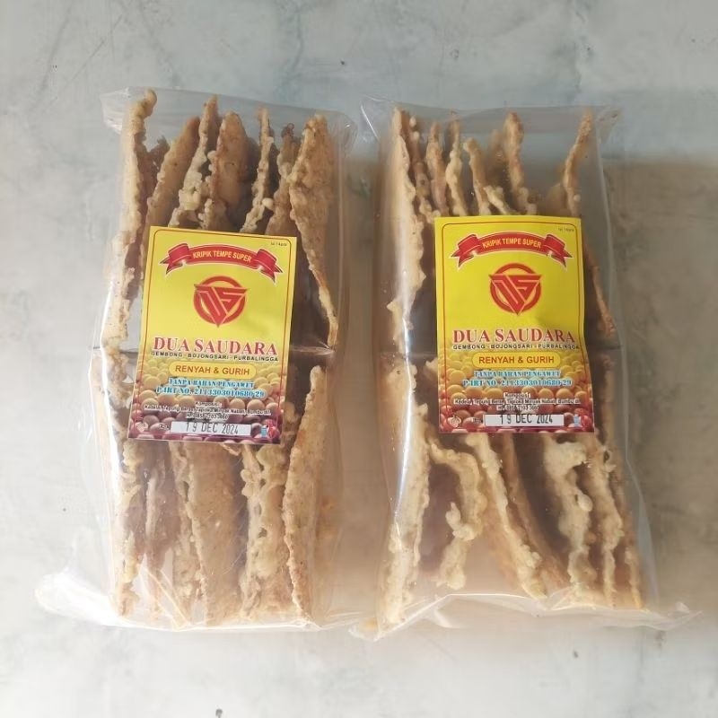 

Keripik Tempe DS Dua Saudara (Kemasan Baru)