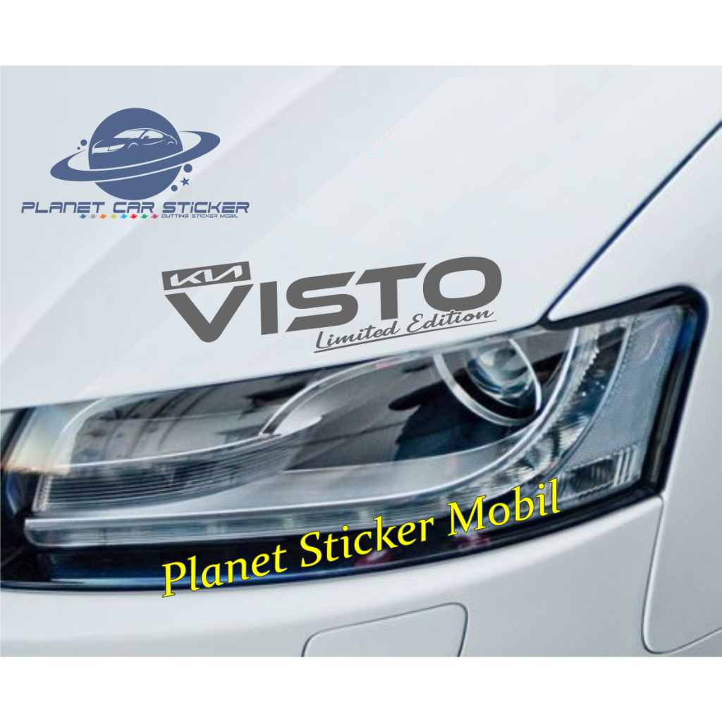terbaru sticker visto stiker kap mobil kia visto limited edition kap