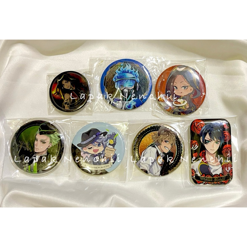 Official Merch Twisted Wonderland Pin Badge Jamil Viper, Ignihyde Ortho, Sebek Zigvolt, Azul Ashengr