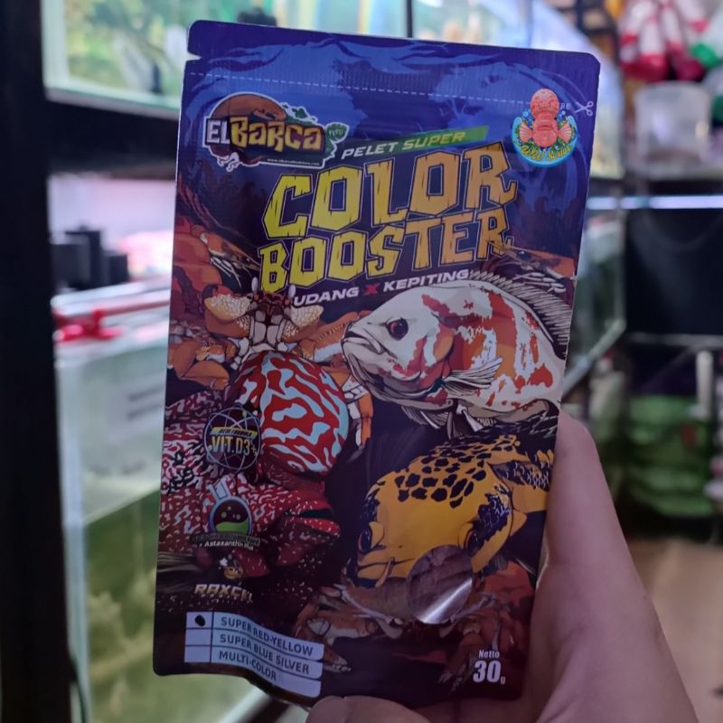 PELET SUPER COLOR BOOSTER BARCA Udang Campur Kepiting Untuk Ikan Pakan Bantu Menaikan Warna Progress
