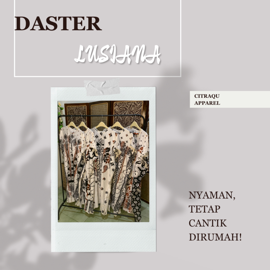 [LUSIANA] DASTER BATIK || Nyaman Untuk Sehari-Hari