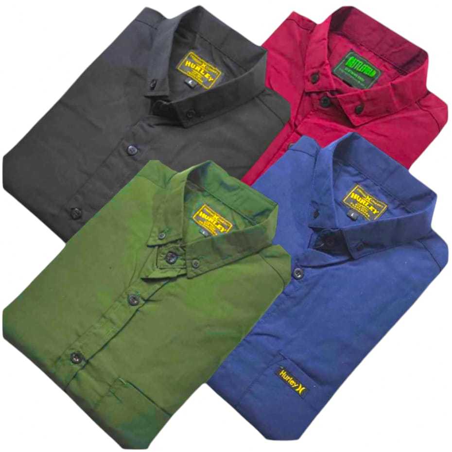 Kemeja Pria Lengan Pendek  Baju Cowok Distro Hem Katun