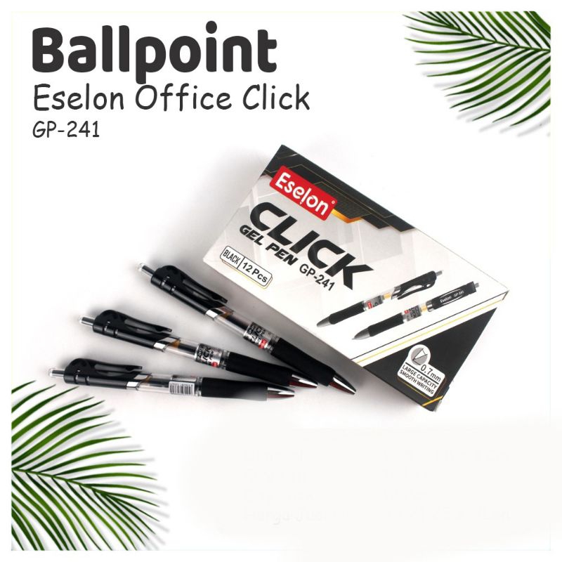 

Pulpen Office Cetek Klik Eselon / 12 Buah Pulpen Cetek GP-241