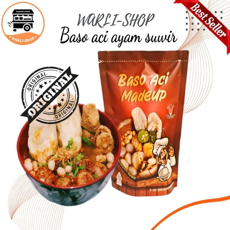 

baso aci ayam suwir 1 pack ( 1 bungkus) paket hemat baso aci ayam suwir chili oil baso aci viral baso aci premium Instan Food Makanan Seblak baso aci ayam suwir madep chili oil baso aci viral original
