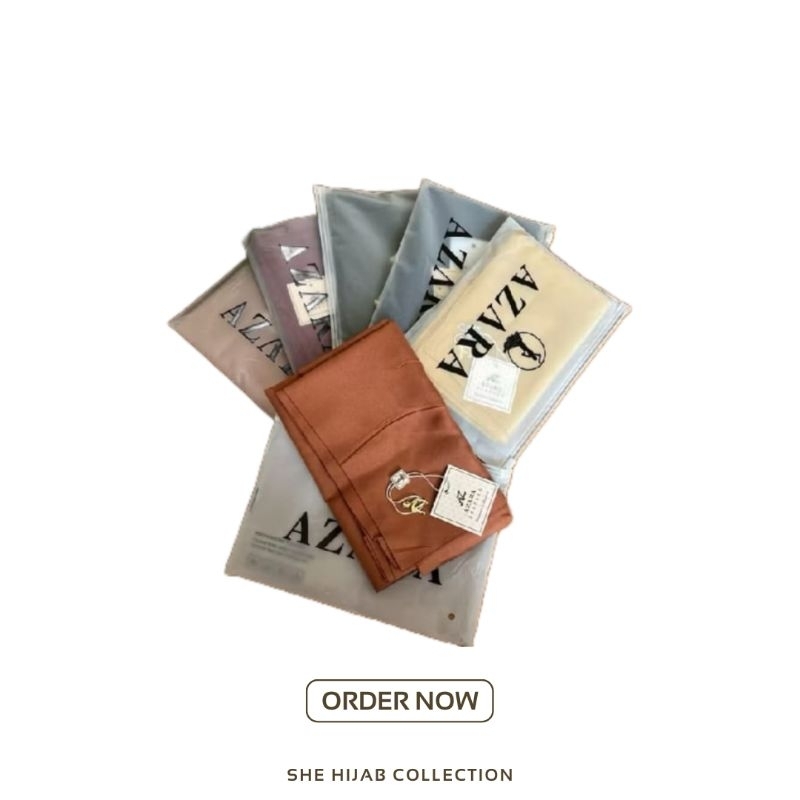 Azara polos metal logo laser cut / Hijab segiempat azara polos /HIjab Azara / Azara metal logo / Aza